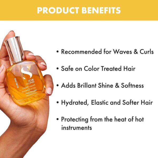 Alfaparf Milano Cristalli Liquid Serum For Hair Shine, Color Protection, Keratin Hair (30 ml) - Alfaparf Milano