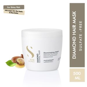 Alfaparf Milano Diamond Illuminating Mask - Splitend Repair, Shine, Straight, Wavy Hair (500 ml) - Alfaparf Milano