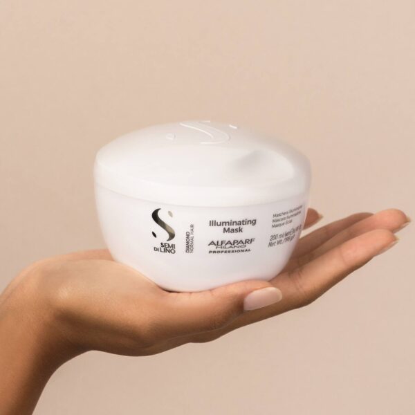 Alfaparf Milano Diamond Illuminating Mask - Splitend Repair, Shine, Straight, Wavy Hair (200 ml) - Alfaparf Milano