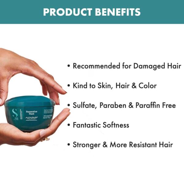 Alfaparf Milano Reparative Mask Treatment Mask For Dry & Damage Hair, Bond Repair (200 ml) - Alfaparf Milano