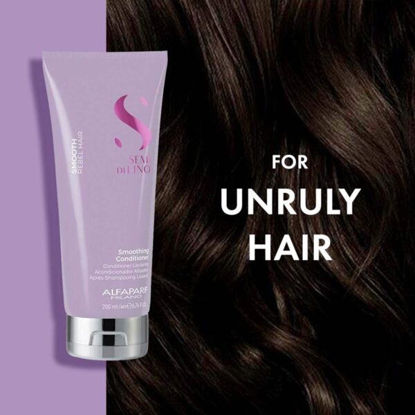 Alfaparf Milano Smoothing Low Conditioner - Dry, Frizzy Hair, Smooth, Shiny, Rebel Hair (250 ml) - Alfaparf Milano