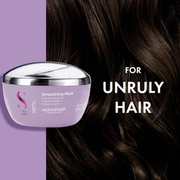 Alfaparf Milano Smoothing Mask - Dry, Frizzy Hair, Smooth, Shiny, Rebel Hair (200 ml) - Alfaparf Milano