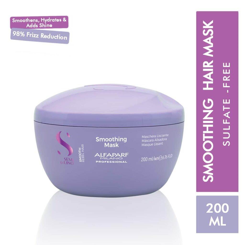 Alfaparf Milano Smoothing Mask - Dry, Frizzy Hair, Smooth, Shiny, Rebel Hair (200 ml) - Alfaparf Milano
