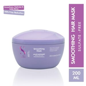 Alfaparf Milano Smoothing Mask - Dry, Frizzy Hair, Smooth, Shiny, Rebel Hair (200 ml) - Alfaparf Milano