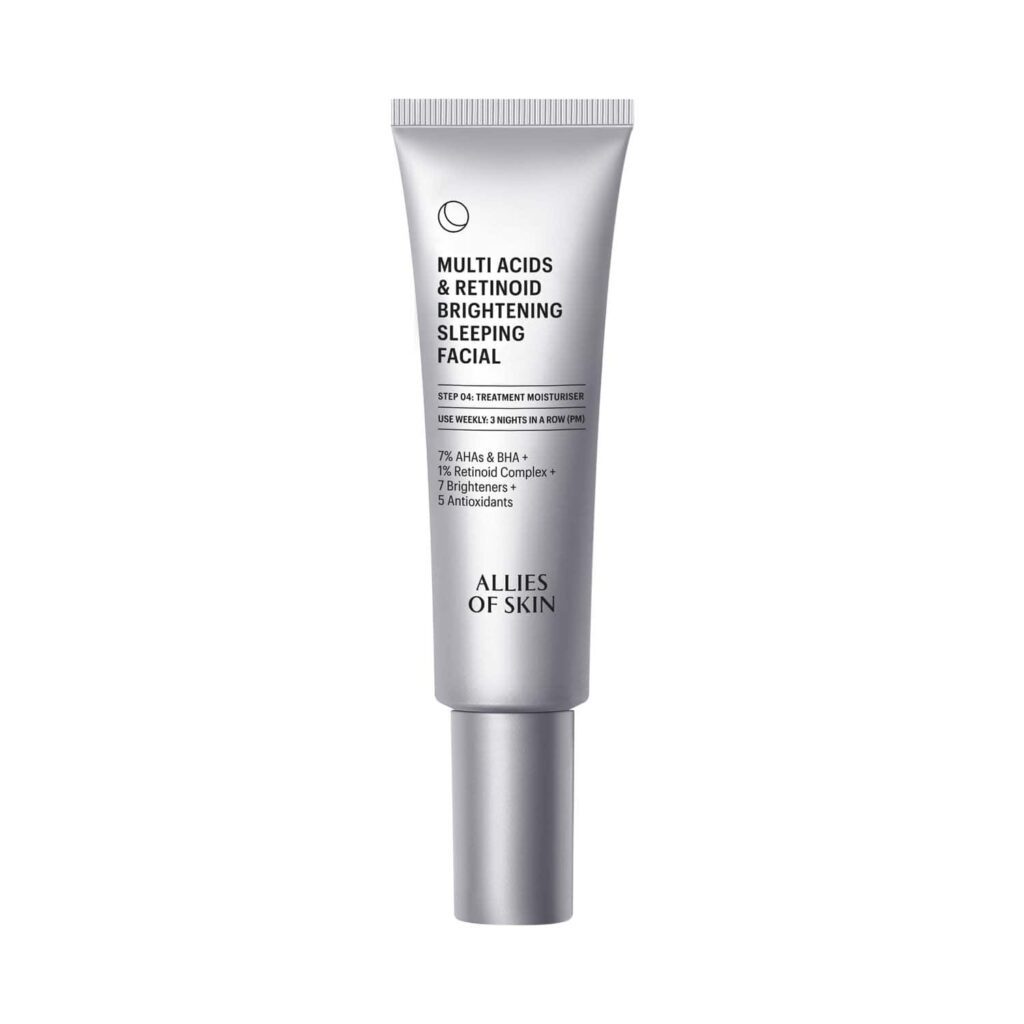 Allies Of Skin Multi Acids & Retinoid Brightening Sleeping Facial (48 ml) - Allies Of Skin