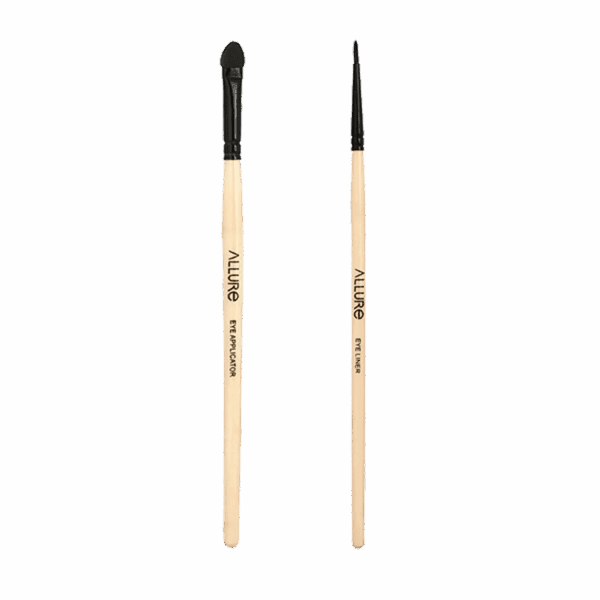 Allure Classic Eye Liner Brush & Eye Applicator Combo - (2Pcs) - Allure