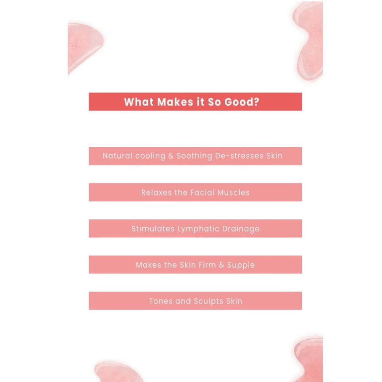 Allure Gua Sha Stone : Rose Quartz - (1Pc) - Allure