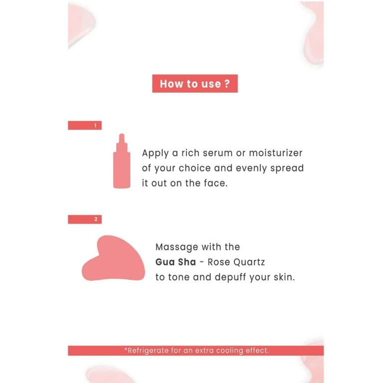 Allure Gua Sha Stone : Rose Quartz - (1Pc) - Allure