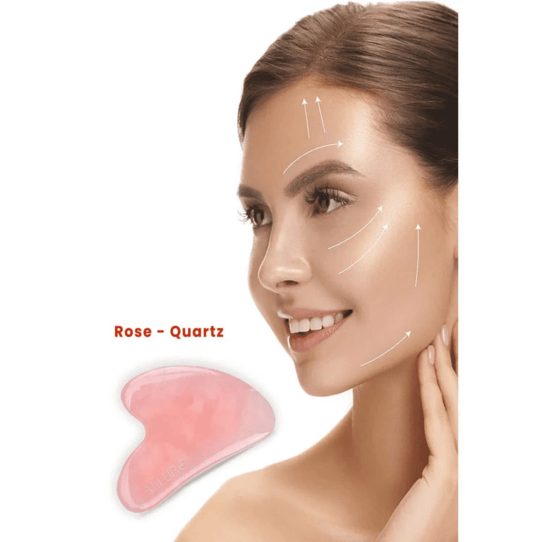 Allure Gua Sha Stone : Rose Quartz - (1Pc) - Allure
