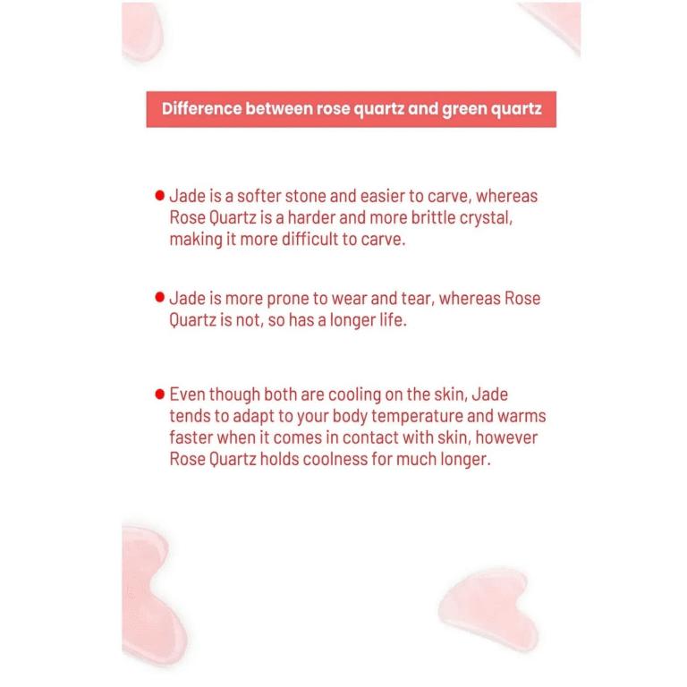 Allure Gua Sha Stone : Rose Quartz - (1Pc) - Allure