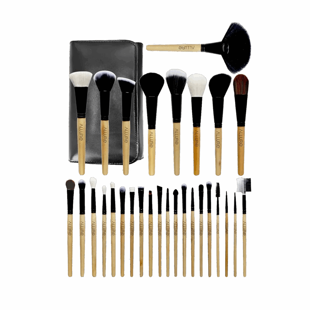Allure Makeup Brush Set with Bag - (29Pcs) - Allure