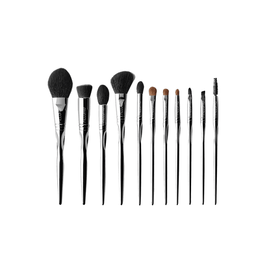 Allure Professional Makeup Brush Set with Makeup Brushes Bag - (11Pcs) - Allure