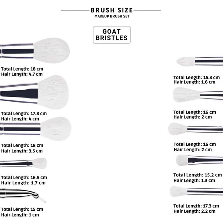 Allure Silver Brushes : SSK-15 - (15Pcs) - Allure