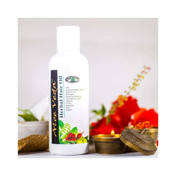 Aloe Veda Herbal Hair Oil (200ml) - Aloe Veda
