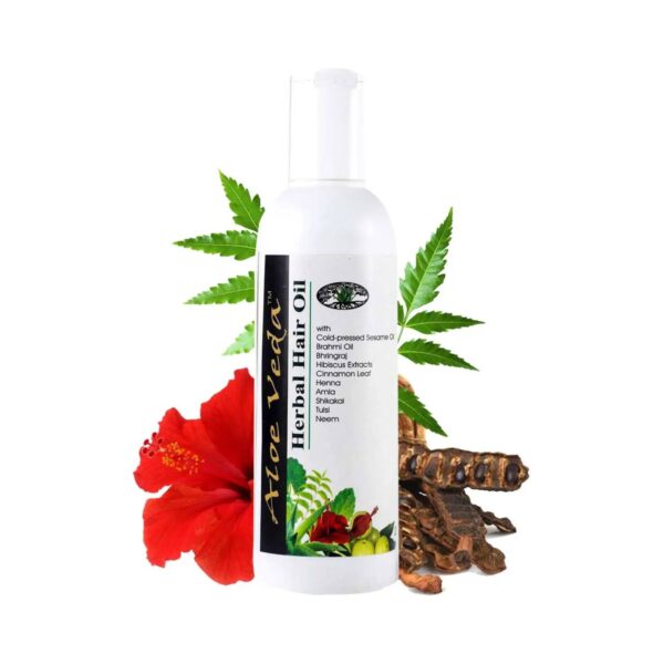 Aloe Veda Herbal Hair Oil (200ml) - Aloe Veda