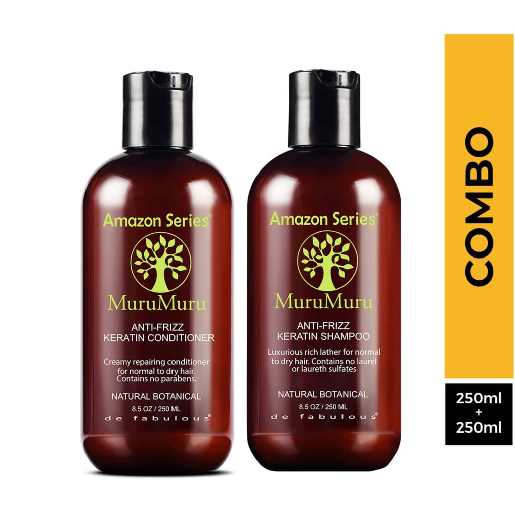 Amazon Series MuruMuru Anti-Frizz Keratin Shampoo and Conditioner Combo - Amazon Series