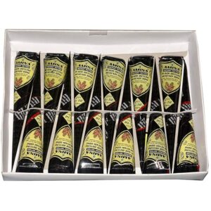 Amina Henna Instant Tatto Mehendi Cone (Black, Pack of 12 Cone)