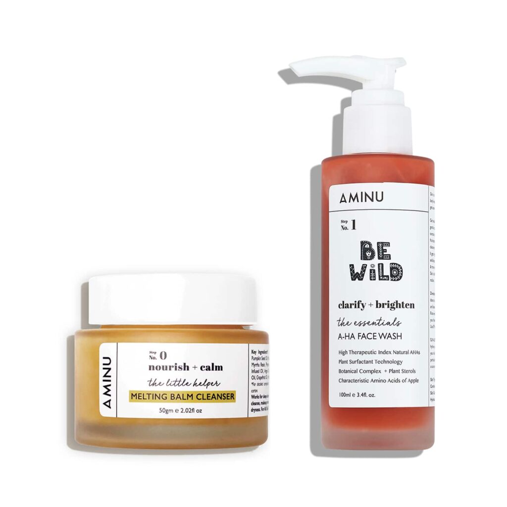 Aminu Double Cleansing Routine, 2 fold cleansing Combo - Aminu