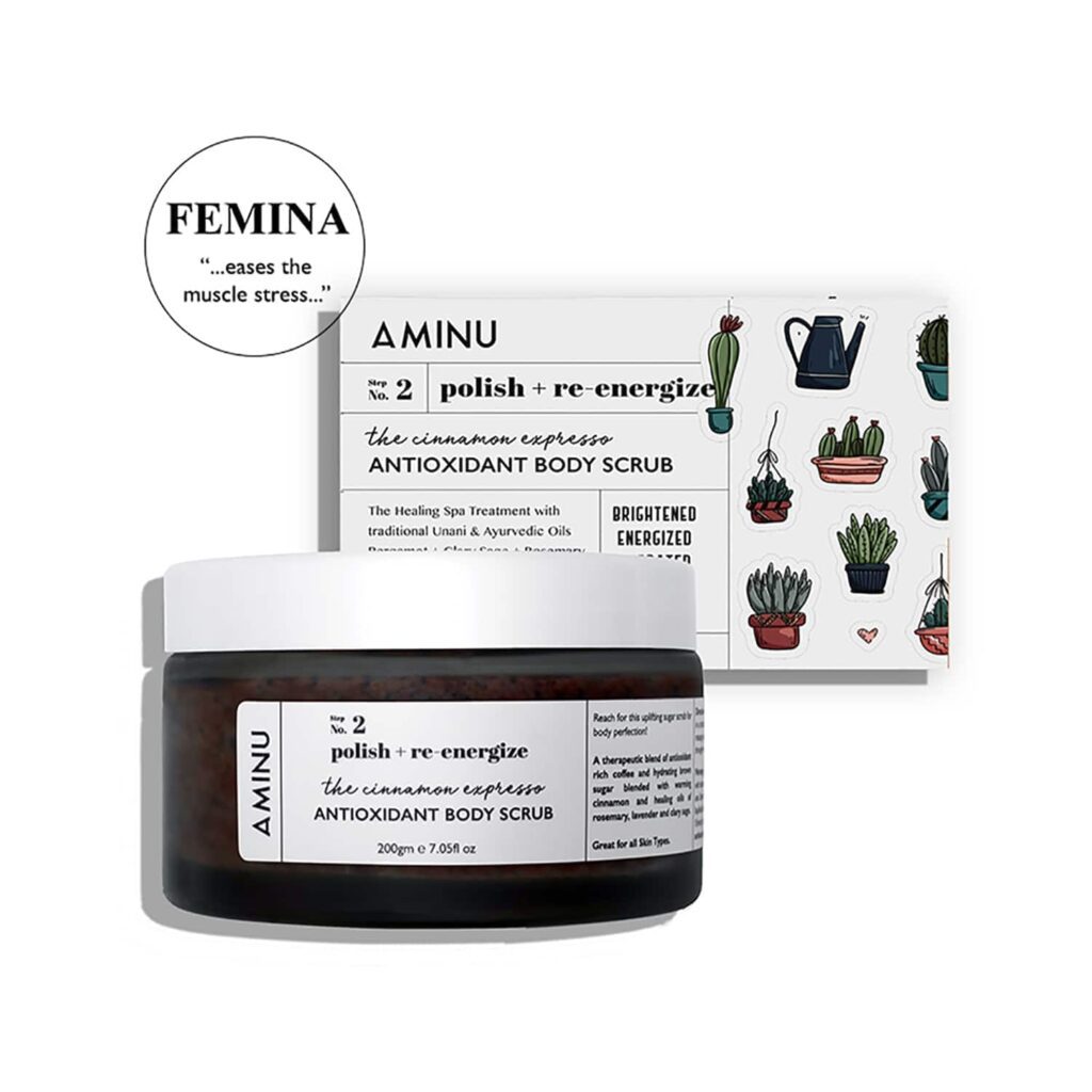 Aminu The Cinnamon Expresso Antioxidant Body Scrub - (200g) - Aminu