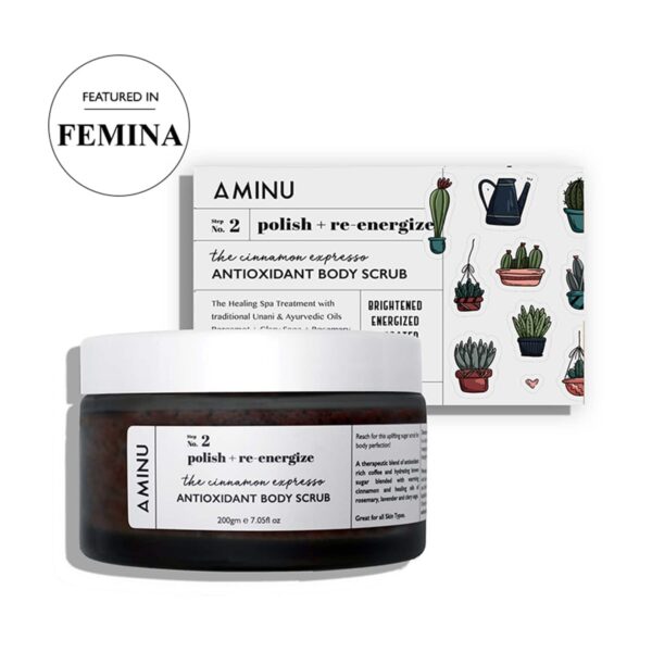 Aminu The Cinnamon Expresso Antioxidant Body Scrub - (200g) - Aminu