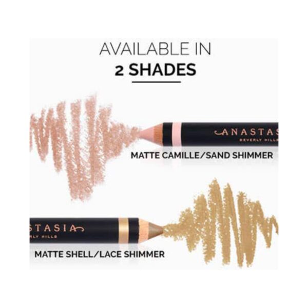 Anastasia Beverly Hills Highlighting Duo Pencil - Matte Shell/Lace Shimmer (4.8g) - Anastasia Beverly Hills