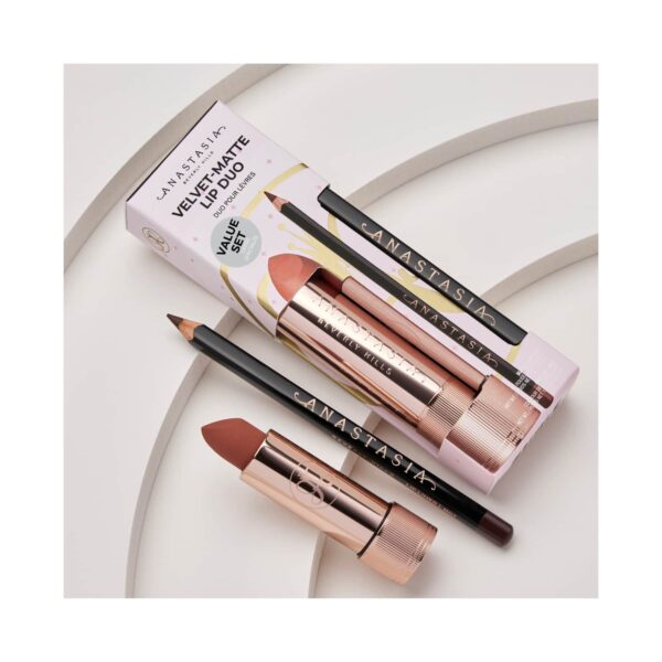 Anastasia Beverly Hills Velvet Matte Lip Duo - Muted Mauve, Hush Rose (2pcs) - Anastasia Beverly Hills