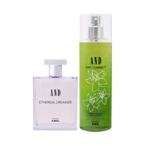 AND Ethereal Dreamer Eau De Parfum & Chic Connect Body Mist (300 ml) - (Pack Of 2) - AND