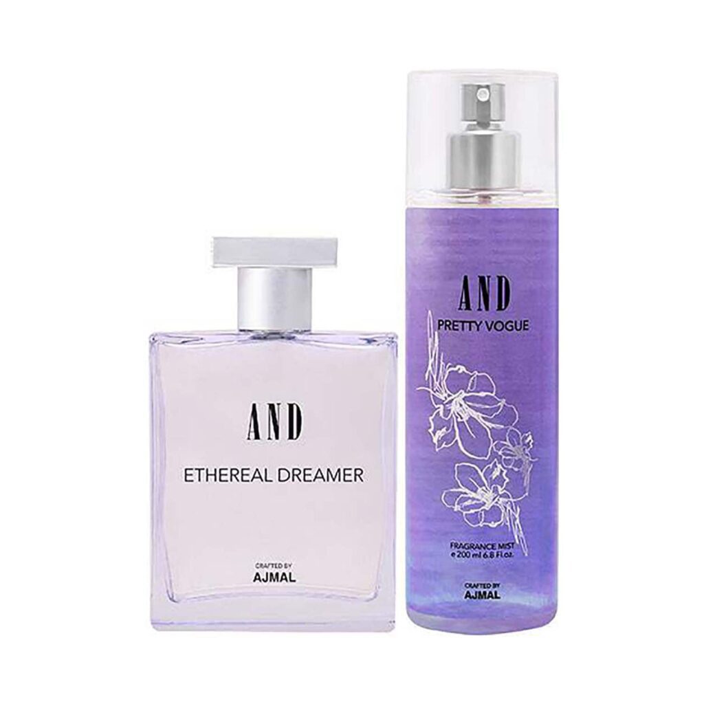 AND Ethereal Dreamer Eau De Parfum & Pretty Vogue Body Mist (300 ml) - (Pack Of 2) - AND