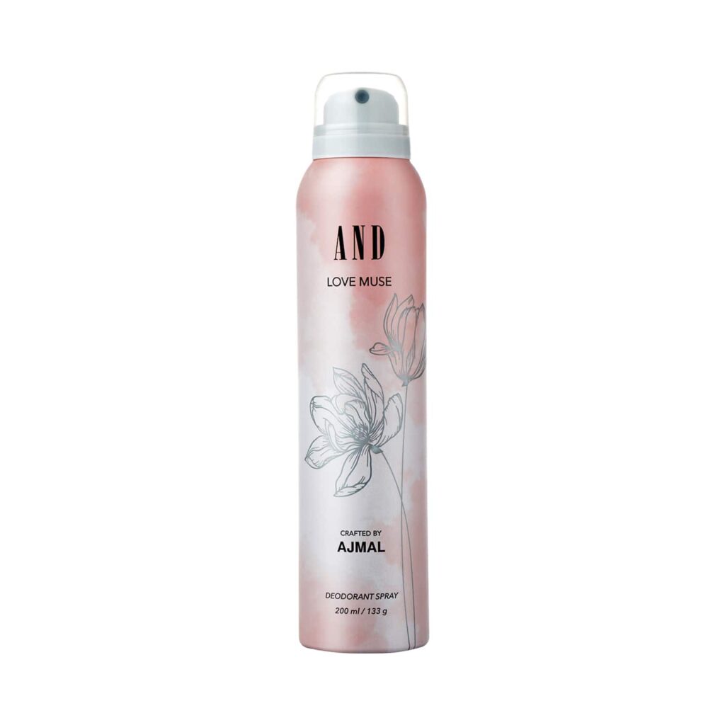 AND Love Muse Deodorant Body Spray Gift for Women (200ml) - AND