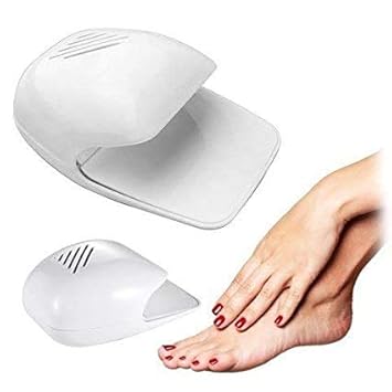 Anugrah Mart Nail Dryer Machine Kit | Portable Battery Operated Nail Dryer with Fan for Nail Polish, Nail Art, Stamping Kit (White)