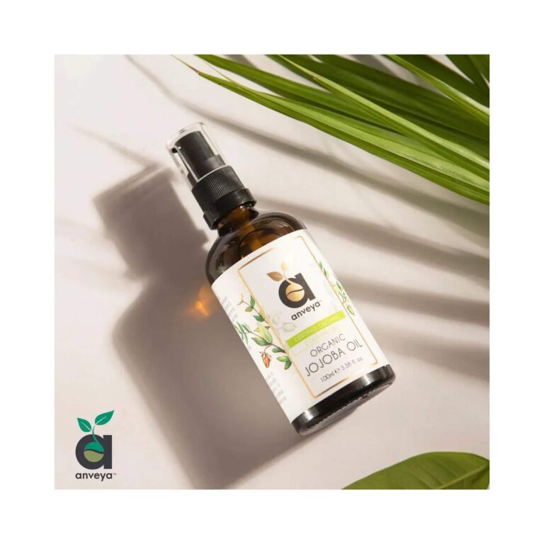 Anveya Cold Pressed Organic Jojoba Oil (100ml) - Anveya