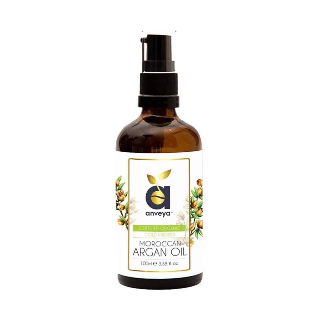 Anveya Cold Pressed Organic Moroccan Argan Oil (100ml) - Anveya