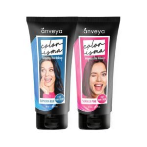Anveya Colorisma Hair Color Makeup - Euphoria Blue Summer Pink (2Pcs) - Anveya