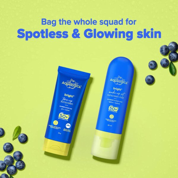 Aqualogica Bright+ Tone Up Sunscreen, Super Light, SPF 50+ PA++++ (50 g) - Aqualogica