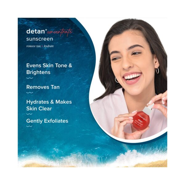 Aqualogica Detan+ Concentrate Face Serum With Cherry Tomato & Glycolic Acid (30ml) - Aqualogica