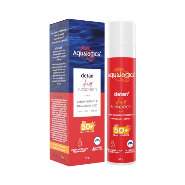 Aqualogica Detan+ Dewy Sunscreen - (50g) (Pack of 2) Combo - Aqualogica