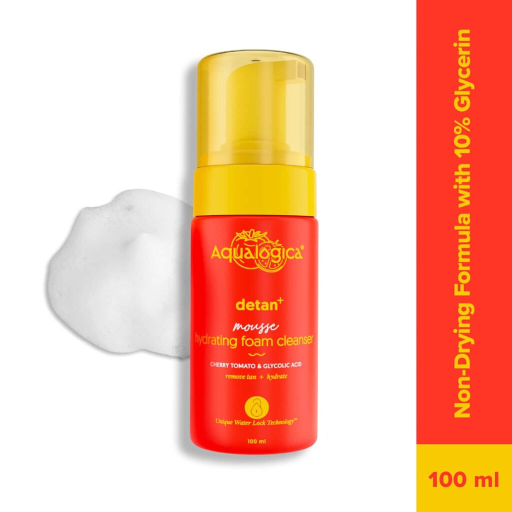 Aqualogica Detan+ Mousse Hydrating Foam Face Cleanser (100 ml) - Aqualogica