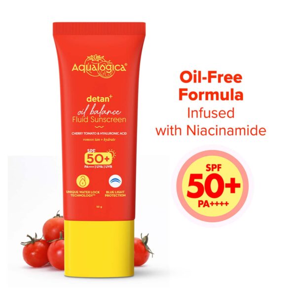 Aqualogica Detan+ Oil Balance Fluid Sunscreen (50 g) - Aqualogica