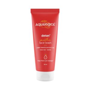 Aqualogica Detan+ Smoothie Face Wash With Cherry Tomato & Glycolic Acid (100ml) - Aqualogica