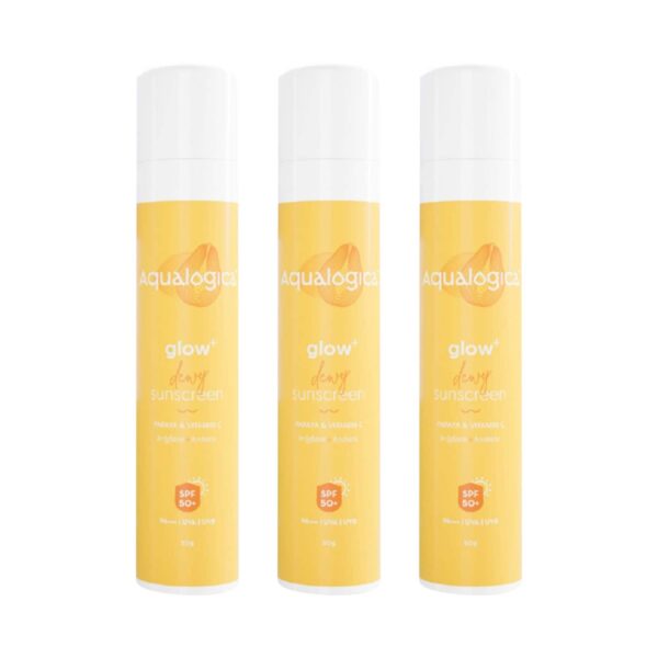 Aqualogica Glow+ Dewy Sunscreen - (50g) (Pack of 3) Combo - Aqualogica