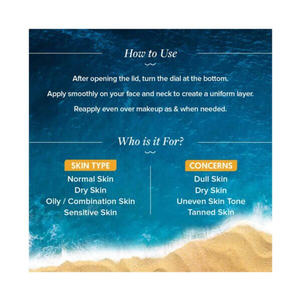 Aqualogica Glow+ Dewy Sunstick SPF 50 PA++++ With Papaya & Vitamin C (20g) - Aqualogica