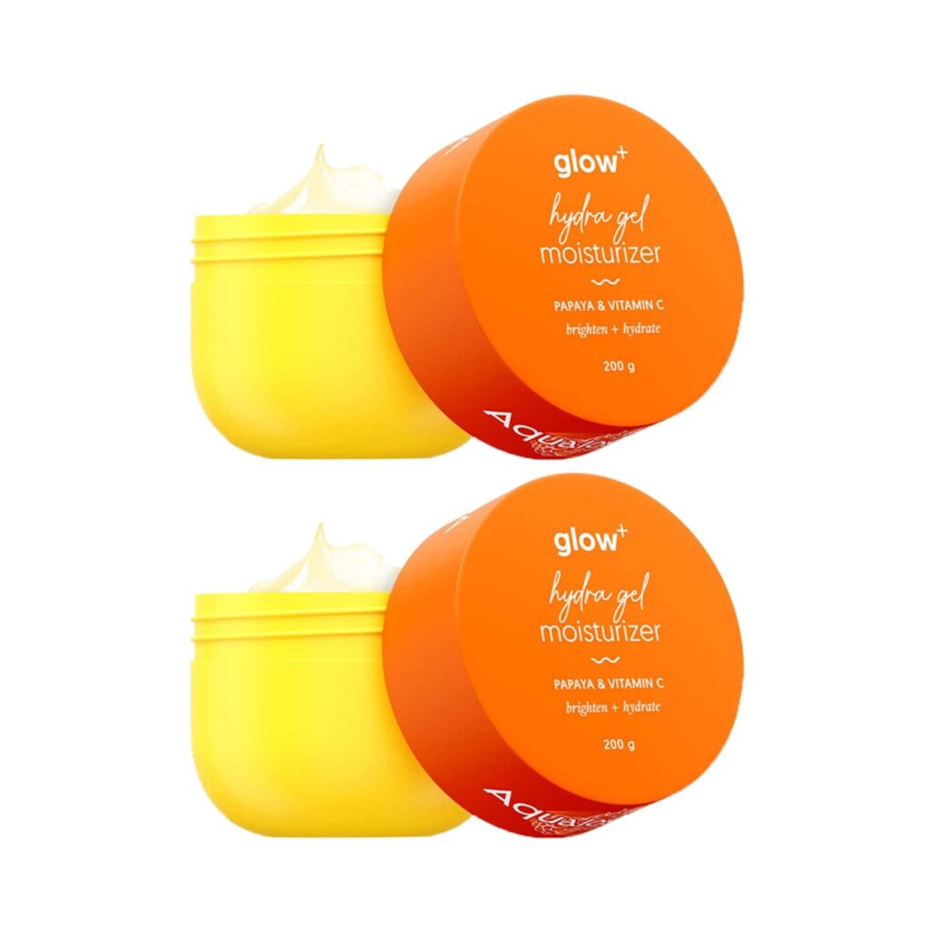 Aqualogica Glow + Hydra Gel Moisturizer Vitamin C & Papaya - Pack of 2 Combo - Aqualogica