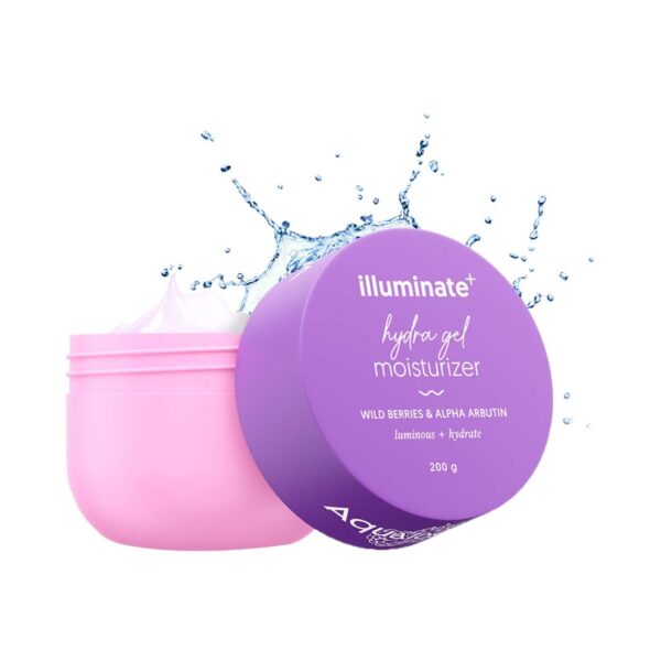 Aqualogica Glow + Illuminate Hydra Gel Moisturizer Combo - Vitamin C + Wild Berries - Aqualogica
