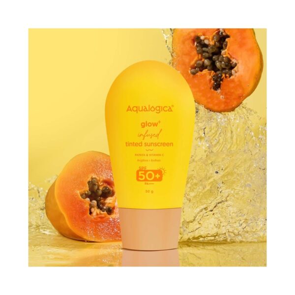 Aqualogica Glow+ Infused Tinted Sunscreen With SPF 50+ PA++++ (50 g) - Aqualogica
