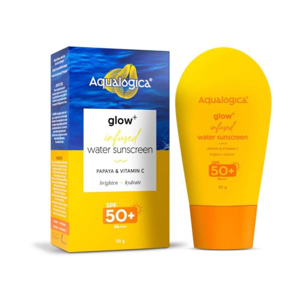 Aqualogica Glow+ Infused Water Sunscreen With SPF 50+ PA++++ (50 g) - Aqualogica