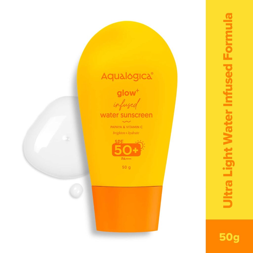 Aqualogica Glow+ Infused Water Sunscreen With SPF 50+ PA++++ (50 g) - Aqualogica