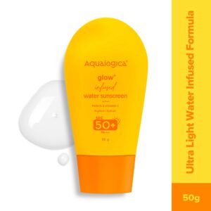 Aqualogica Glow+ Infused Water Sunscreen With SPF 50+ PA++++ (50 g) - Aqualogica