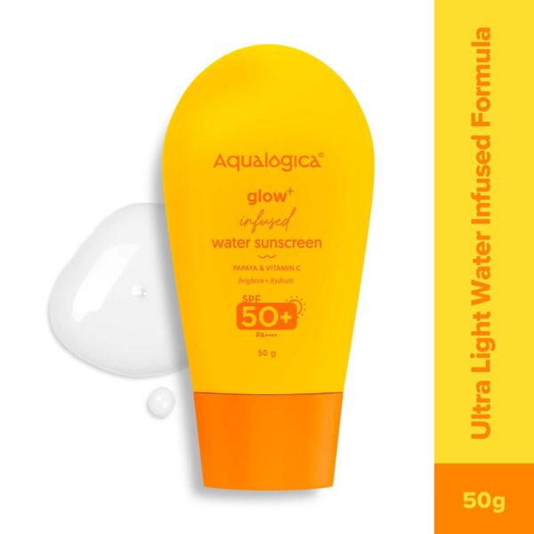 Aqualogica Glow+ Infused Water Sunscreen With SPF 50+ PA++++ (50 g) - Aqualogica