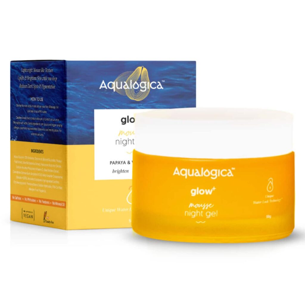 Aqualogica Glow+ Mousse Night Gel (50g) - Aqualogica