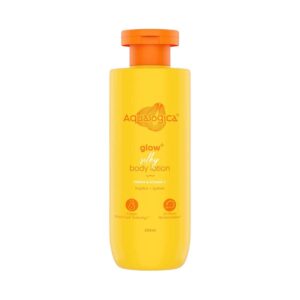 Aqualogica Glow + Silky Body Lotion For 24 Hour Moisturization with Papaya & Vitamin C (200 ml) - Aqualogica